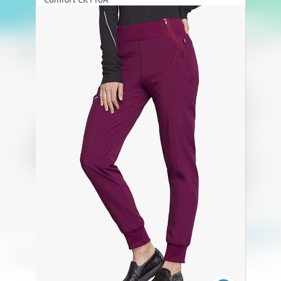 Cherokee Jogger Scrub Pants, 4x Women 4-Way Stretch, Mid Rise, Cargo Pocket - Picture 4 of 12